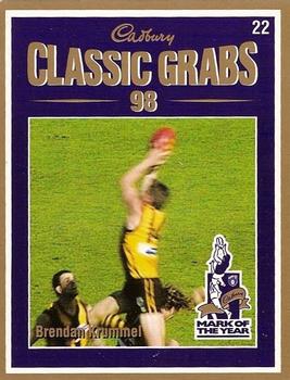 1999 Cadbury Classic Grabs 98 #22 Brendan Krummel Front